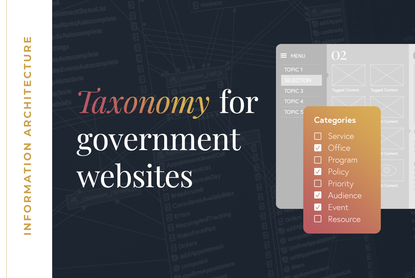 Taxonomy for Government Websites