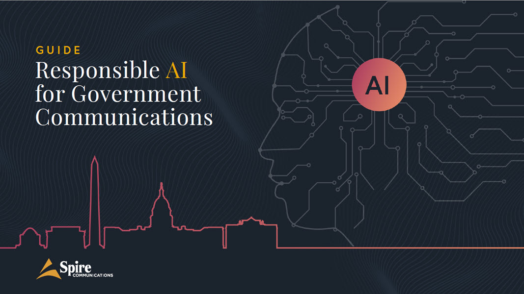 Cover image of ebook titled Responsible AI for Government Communications  